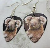 Koala Bear Guitar Pick Earrings