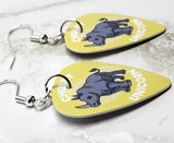 Chubby Unicorn Rhinoceros Guitar Pick Earrings