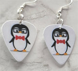 Nerdy Penguin Guitar Pick Earrings