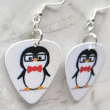 Nerdy Penguin Guitar Pick Earrings