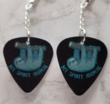 Sloth My Spirit Animal Dangling Guitar Pick Earrings