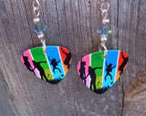 Colorful Family Guitar Picks with Swarovski Crystals
