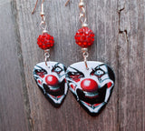 Evil Clown Guitar Picks with Red Pave Beads