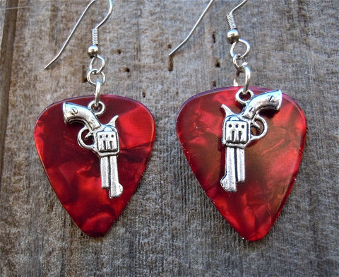 CLEARANCE Revolver Charms Guitar Pick Earrings - Pick Your Color