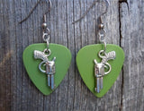 CLEARANCE Revolver Charms Guitar Pick Earrings - Pick Your Color