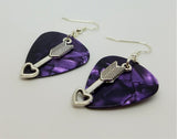 CLEARANCE Cupid's Arrow Charm Guitar Pick Earrings - Pick Your Color
