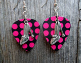 CLEARANCE High Heeled Shoe Charm Guitar Pick Earrings - Pick Your Color