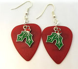 Holly Charm Guitar Pick Earrings - Pick Your Color