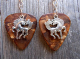 CLEARANCE Cartoonish Horse Charm Guitar Pick Earrings - Pick Your Color