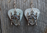 CLEARANCE Horse Head Charm Guitar Pick Earrings - Pick Your Color