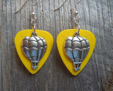 CLEARANCE Hot Air Balloon Charm Guitar Pick Earrings - Pick Your Color