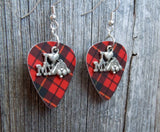 CLEARANCE I Heart My Dog Charm Guitar Pick Earrings - Pick Your Color