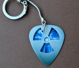 Nuclear Symbol Guitar Pick Keychain