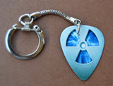 Nuclear Symbol Guitar Pick Keychain