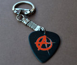 Anarchy Guitar Pick Keychain