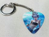 Mermaid with Elaborate Headdress Guitar Pick Key Chain