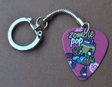 Zombie Pop Guitar Pick Keychain