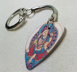 Buddhist Artwork Guitar Pick Keychain