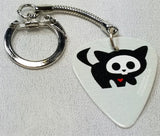 Skelanimals Cat Guitar Pick Keychain