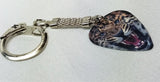 Leopard Guitar Pick Keychain