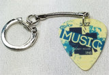 Music Themed Guitar Pick Keychain