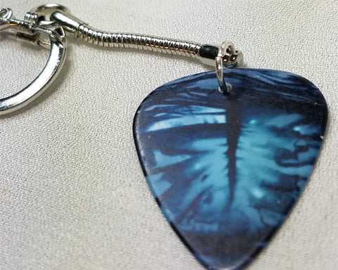 Blue Eye Guitar Pick Keychain