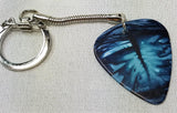 Blue Eye Guitar Pick Keychain