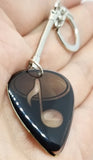 Music Note Transparent Guitar Pick Keychain