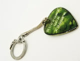 Transparent Camo Support Our Troops Guitar Pick Keychain