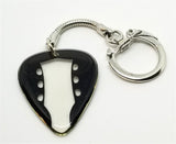 Guitar Headstock Transparent Guitar Pick Keychain