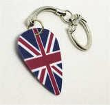 British Flag Guitar Pick Keychain