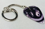 Gray Eye Guitar Pick Keychain