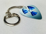 Nuclear Symbol Guitar Pick Keychain