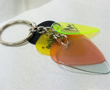 Cascading Guitar Picks Key Chain