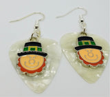 CLEARANCE Leprechaun Charm Guitar Pick Earrings - Pick Your Color