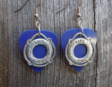 CLEARANCE Life Ring Charm Guitar Pick Earrings - Pick Your Color