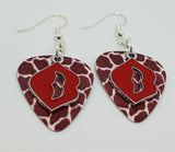 CLEARANCE Red Lip Charms Guitar Pick Earrings - Pick Your Color