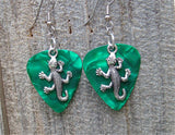 CLEARANCE Lizard Charm Guitar Pick Earrings - Pick Your Color