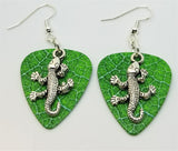 CLEARANCE Lizard Charm Guitar Pick Earrings - Pick Your Color