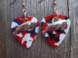 CLEARANCE Manatee Charm Guitar Pick Earrings - Pick Your Color