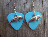 CLEARANCE Manatee Charm Guitar Pick Earrings - Pick Your Color