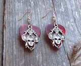 CLEARANCE Fancy Face Mask Charm Guitar Pick Earrings - Pick Your Color