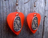 CLEARANCE Melting Clock Charm Guitar Pick Earrings - Pick Your Color