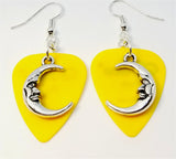 CLEARANCE Half Moon Charm Guitar Pick Earrings - Pick Your Color