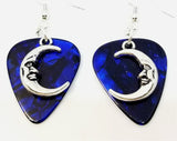 CLEARANCE Half Moon Charm Guitar Pick Earrings - Pick Your Color