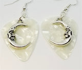 CLEARANCE Half Moon Charm Guitar Pick Earrings - Pick Your Color