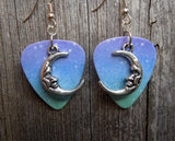 CLEARANCE Half Moon Charm Guitar Pick Earrings - Pick Your Color