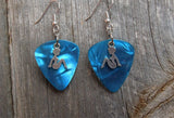 Pin Up Silhouette Charms Guitar Pick Earrings - Pick Your Color