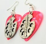 CLEARANCE Artist's Palette Charm Earrings - Pick Your Color