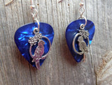 CLEARANCE Parrot Charm Guitar Pick Earrings - Pick Your Color